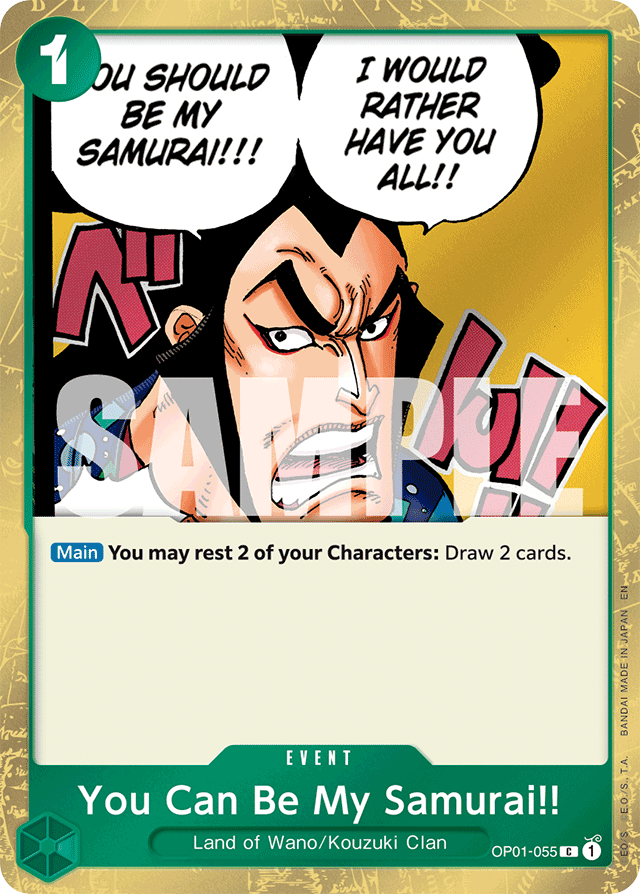 You Can Be My Samurai!! OP01-055