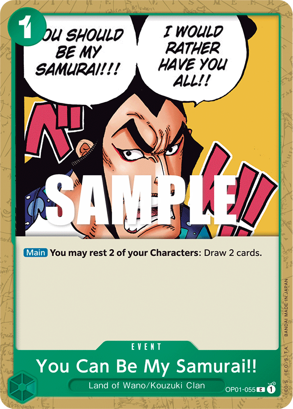 You Can Be My Samurai!! OP01-055