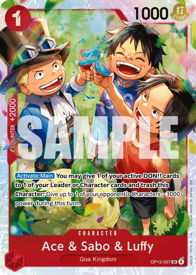 Ace & Sabo & Luffy OP13-007