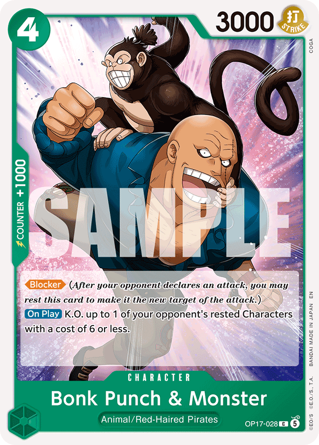 Bonk Punch & Monster OP17-028