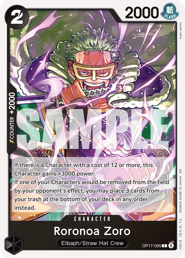Roronoa Zoro OP17-095